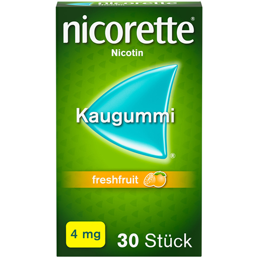 NICORETTE Kaugummi 4 mg freshfruit  30 St  Kaugummi