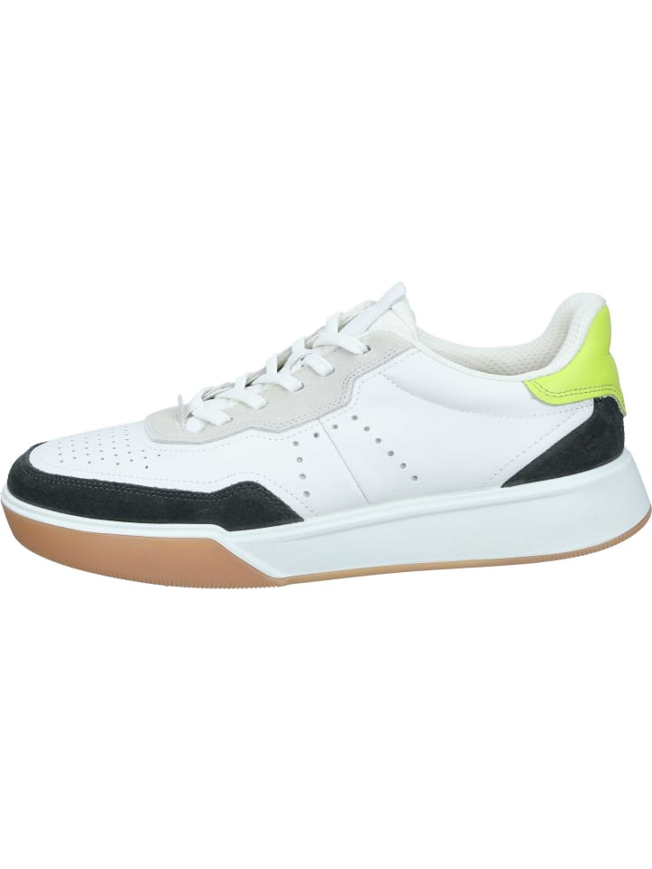 Ecco Schnürschuhe in peat/white/lime punch günstig kaufen