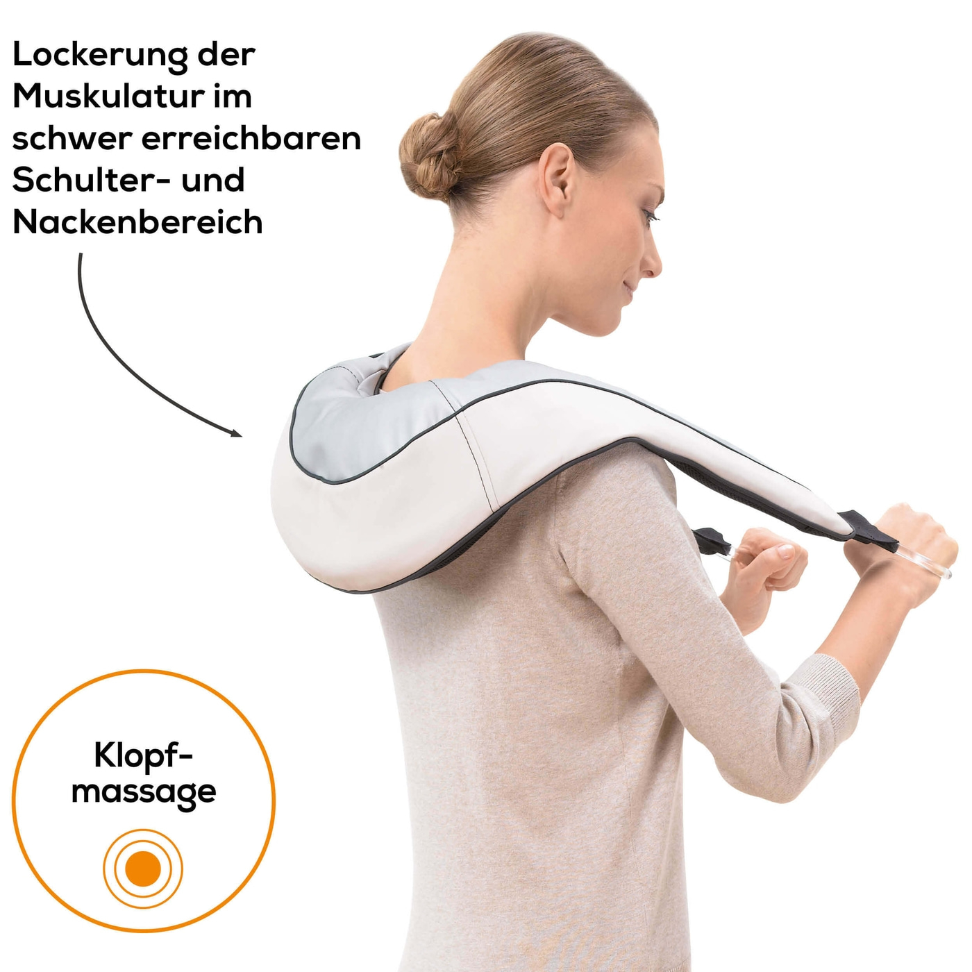 Beurer Nacken-Massagegerät - MG 150-Massagegerät mit Klopfmassage für Muskelverspannungen im Nackenbereich