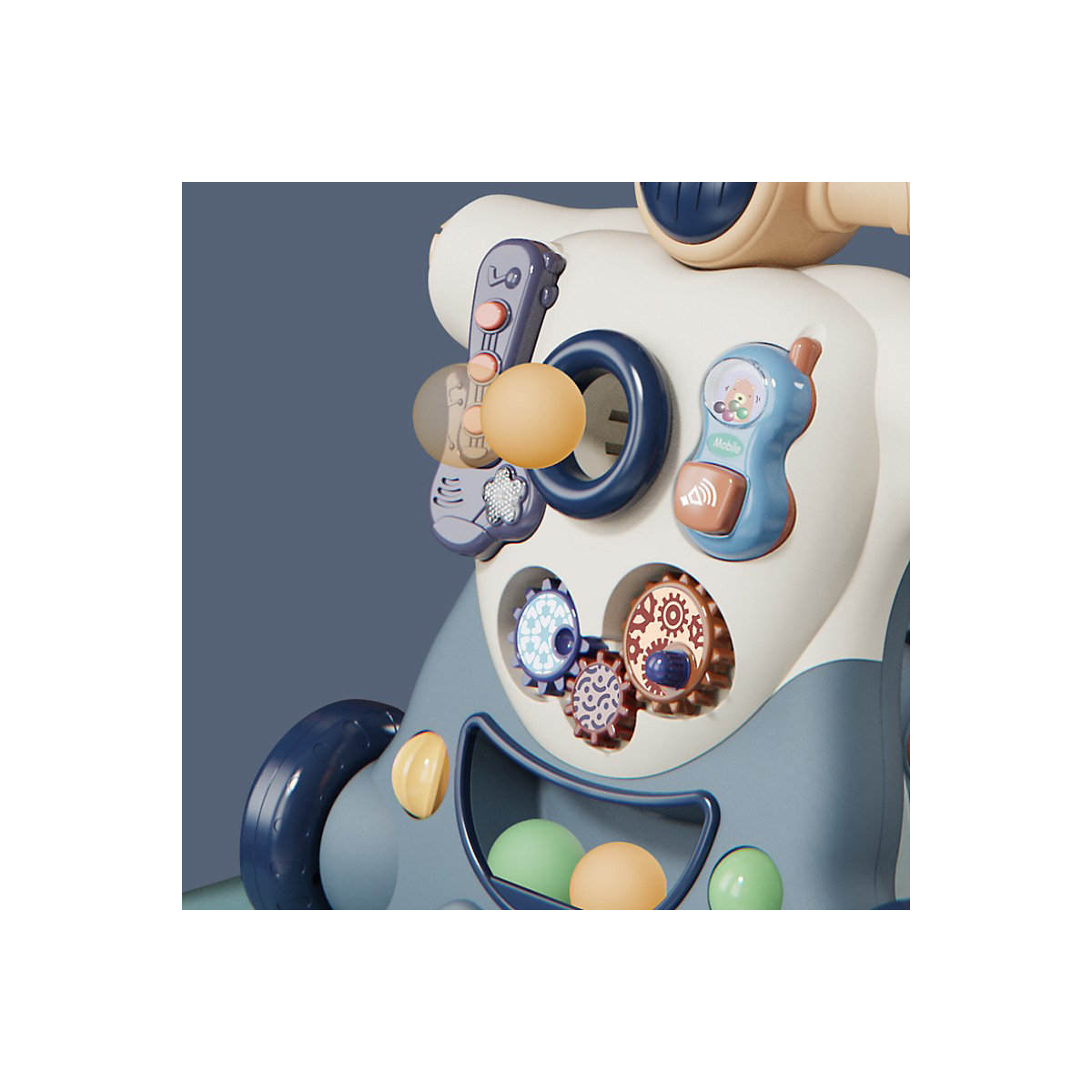 Baby Lauflernwagen Handschiebe-Roller Multifunktionaler 3-in-1 Lauflernwagen Spielzeugauto