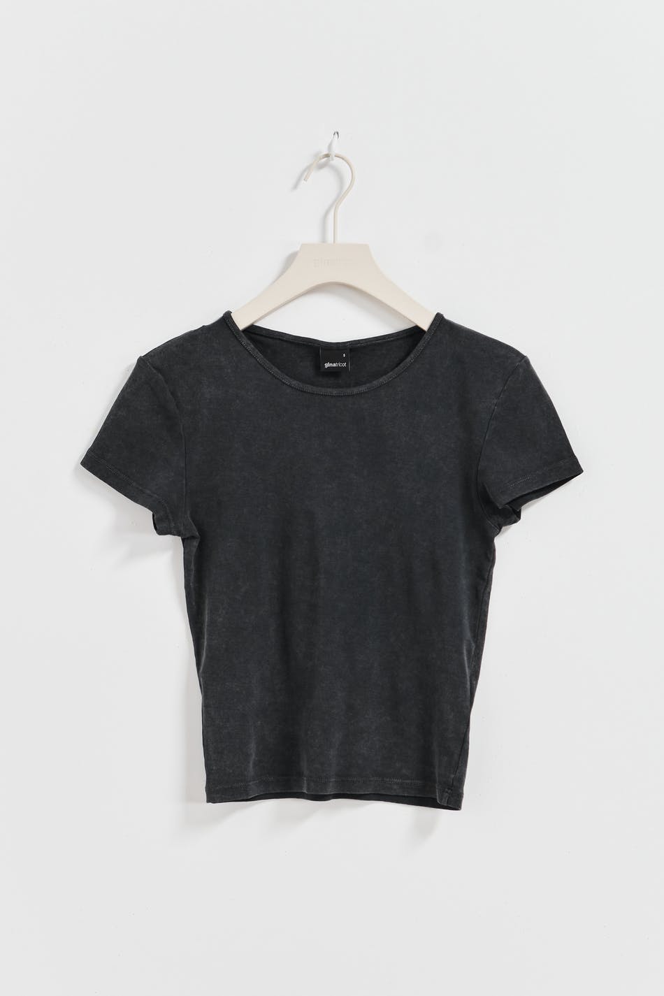 Washed tight rib top