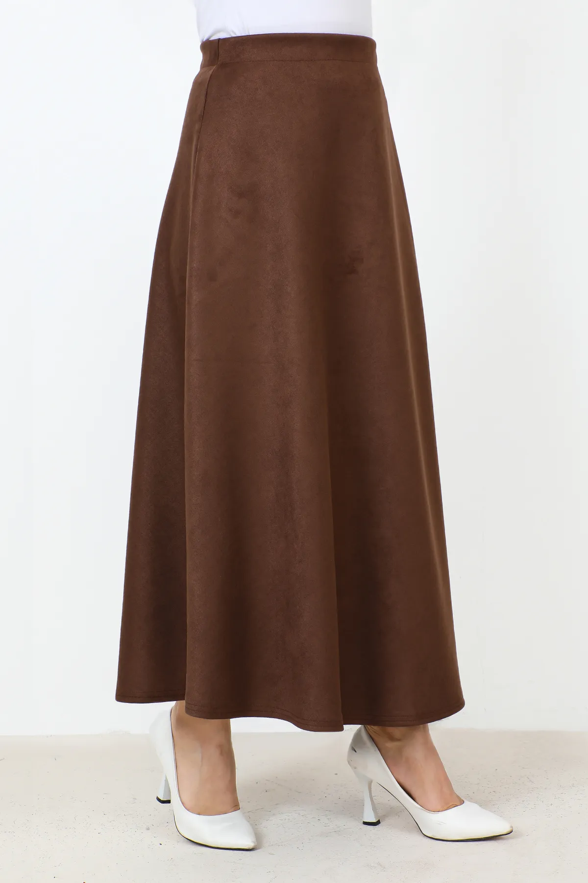 Tesettür Dünyası  Wildleder-Mevlana-Rock TSD0036 Braun