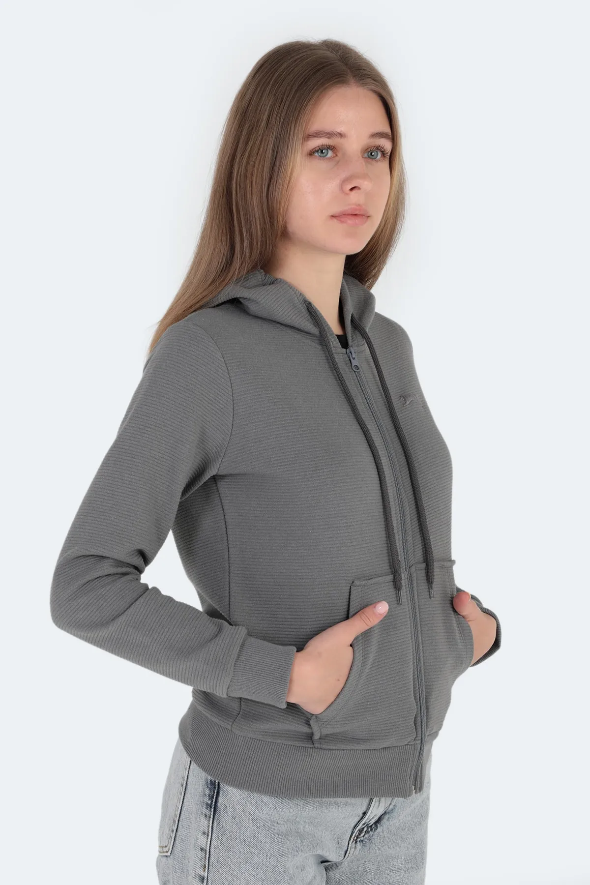 Slazenger  Pema I Damen Sweatshirt Dunkelgrau