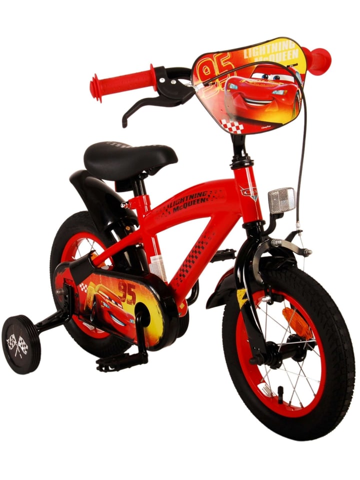 Volare Kinderfahrrad Disney Cars für Jungen 12 Zoll Kinderrad in Rot 3 Jahre günstig kaufen onesize