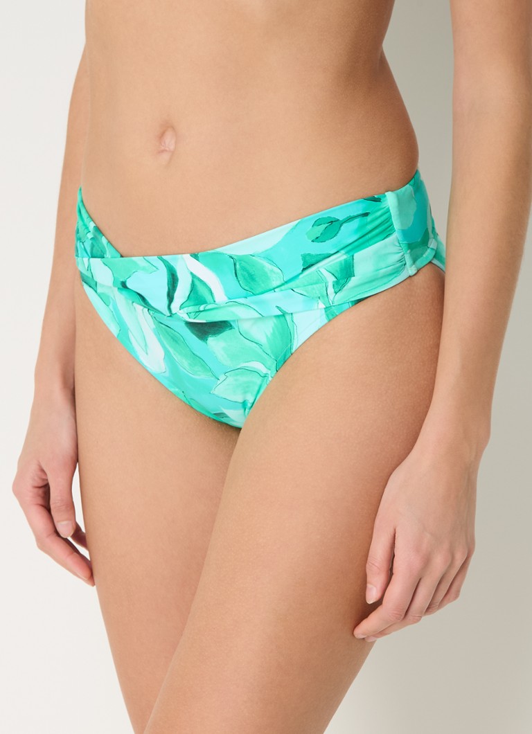 Slip de bikini Seafolly cu imprimeu floral Secret Garden