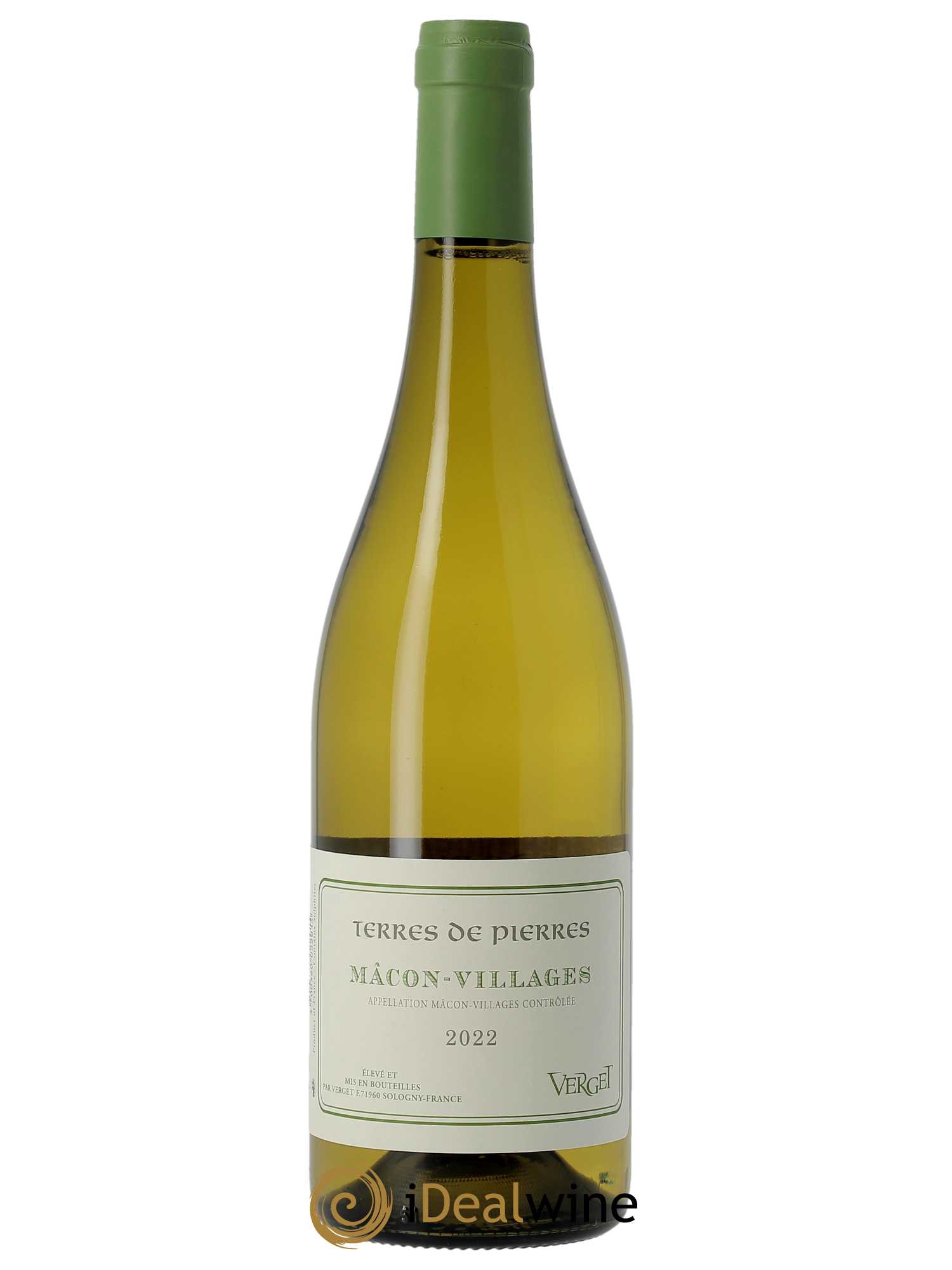 Mâcon-Villages Terres de Pierres Verget  2022 - Lot de 1 Bouteille
