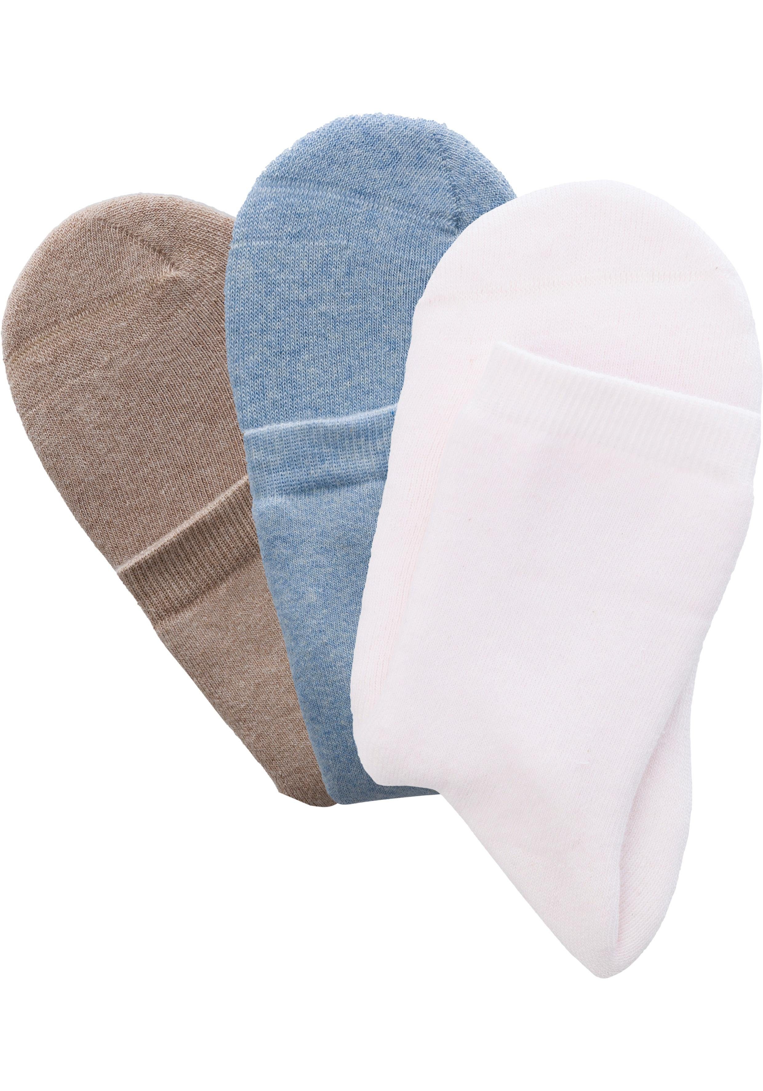 Arizona Kuschelsocken (Set, 3-Paar) mit Antirutsch in Form eines Spruches