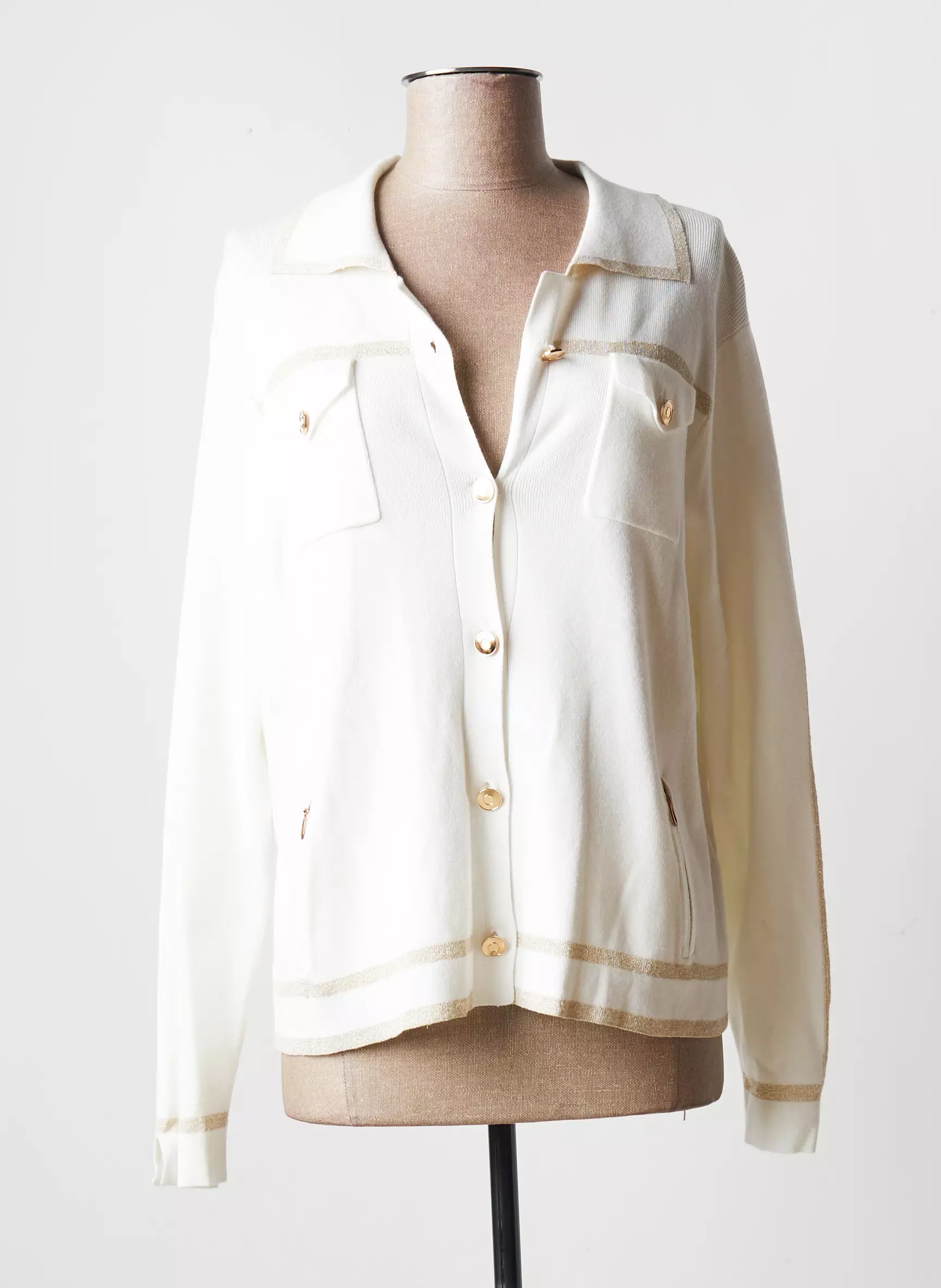 Christine Laure Cardigans Femme couleur beige