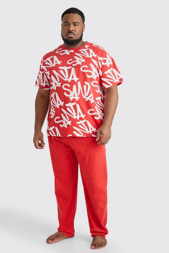 Plus Santa Weihnachts Loungewear-Set