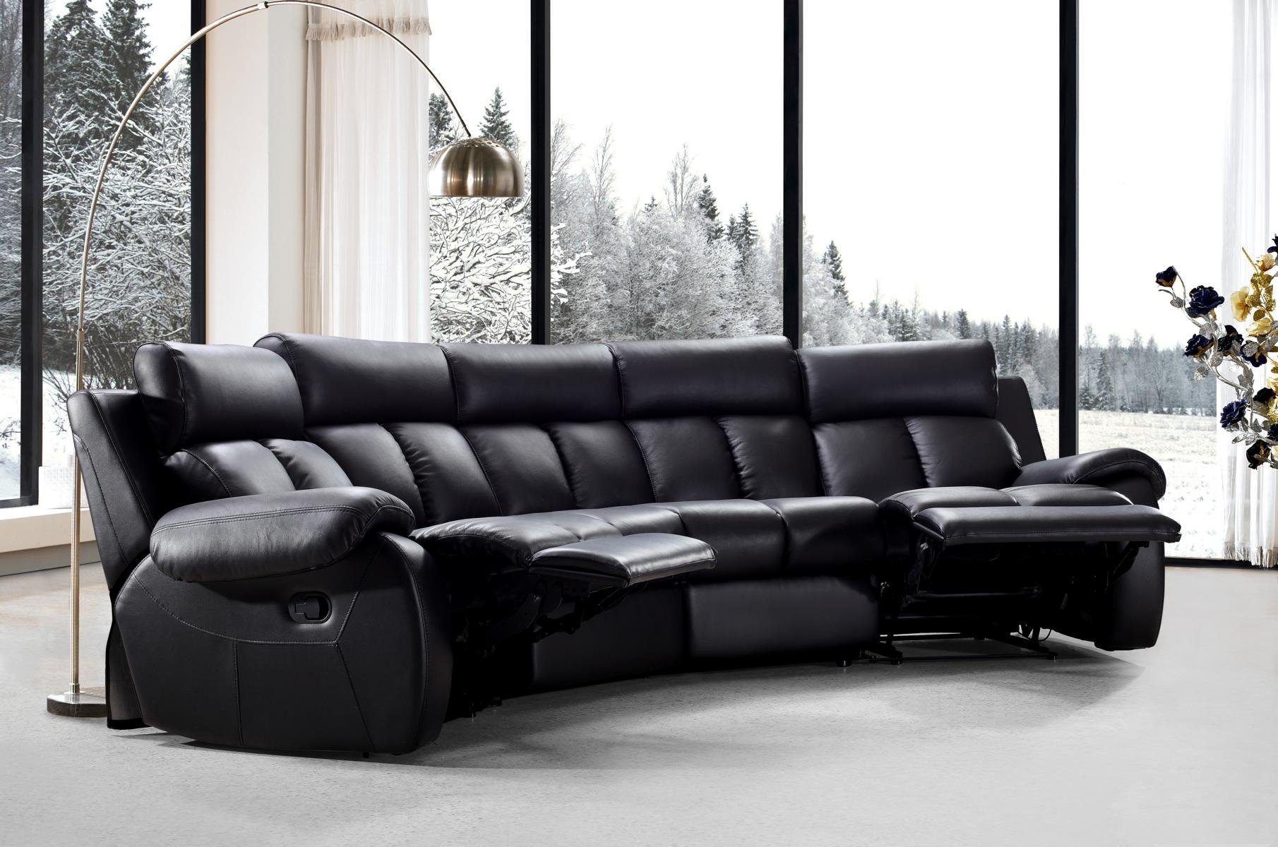 Salottini Ecksofa Recliner Kinosofa Pedro Kino Sofa Ecksofa SOFORT LIEFERBAR, Federkern, Kinosofa, Recliner