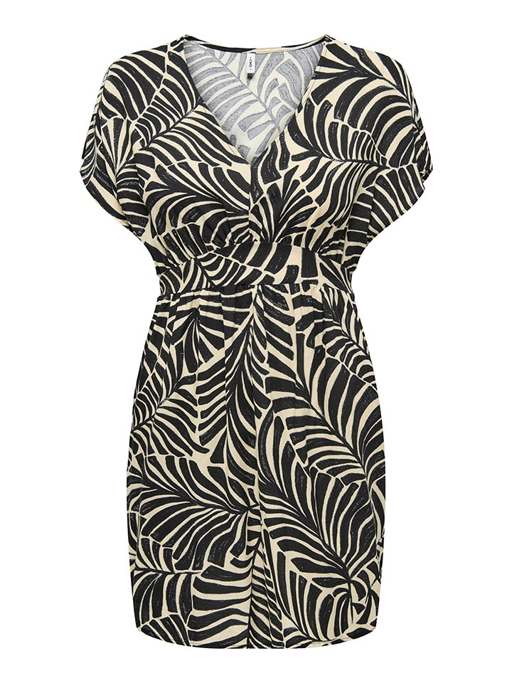 ONLY Kleid in Beige/ Schwarz günstig kaufen
