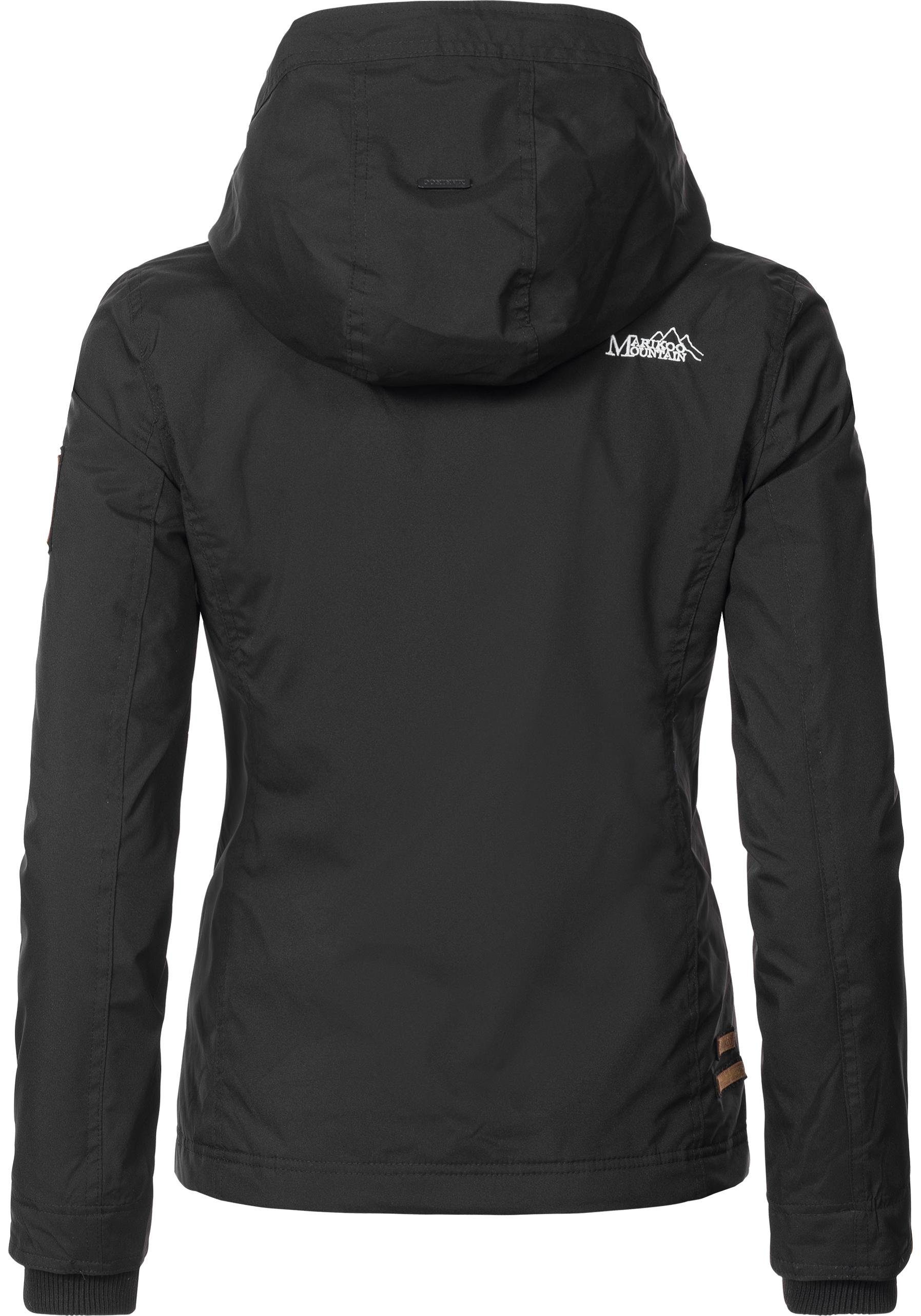 Marikoo Outdoorjacke Erdbeere sportliche Funktionsjacke mit Kapuze