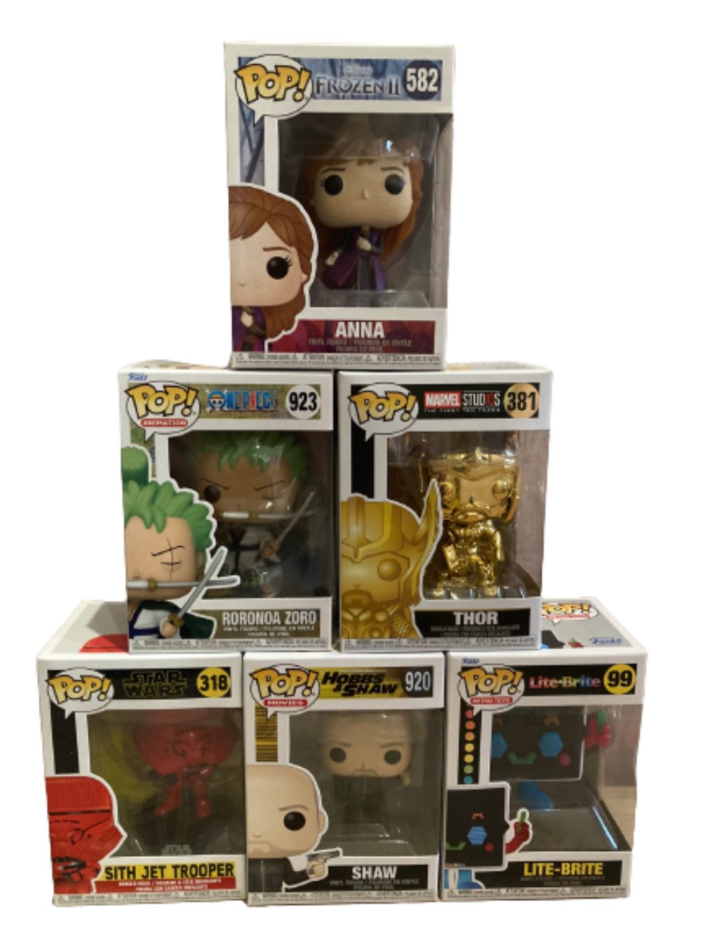 Funko Sammelfigur [Merch-Box] Funko POP! Mystery Box - 6x Funko - Vinyl Figuren