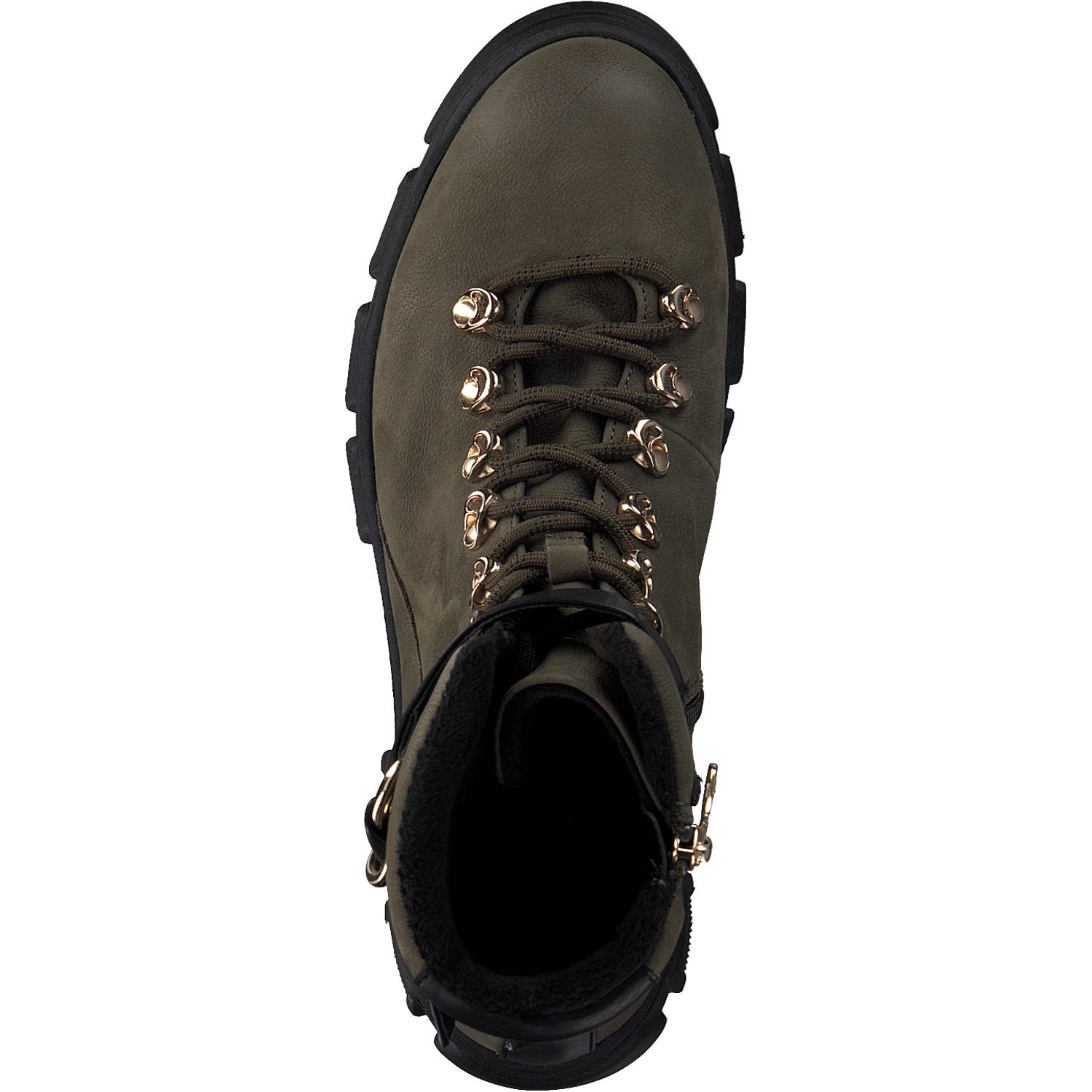 Tamaris 25213, Schnürstiefeletten, Damen, Olive/Black