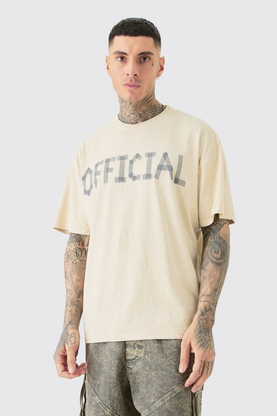 Tall Oversize T-Shirt mit Official Print