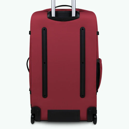 Sibiu burgundy 2-wheel soft suitcase
