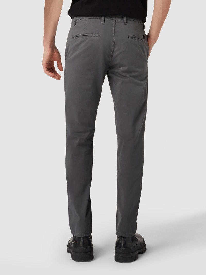 Slim Fit Chino mit Stretch-Anteil in mittelgrau