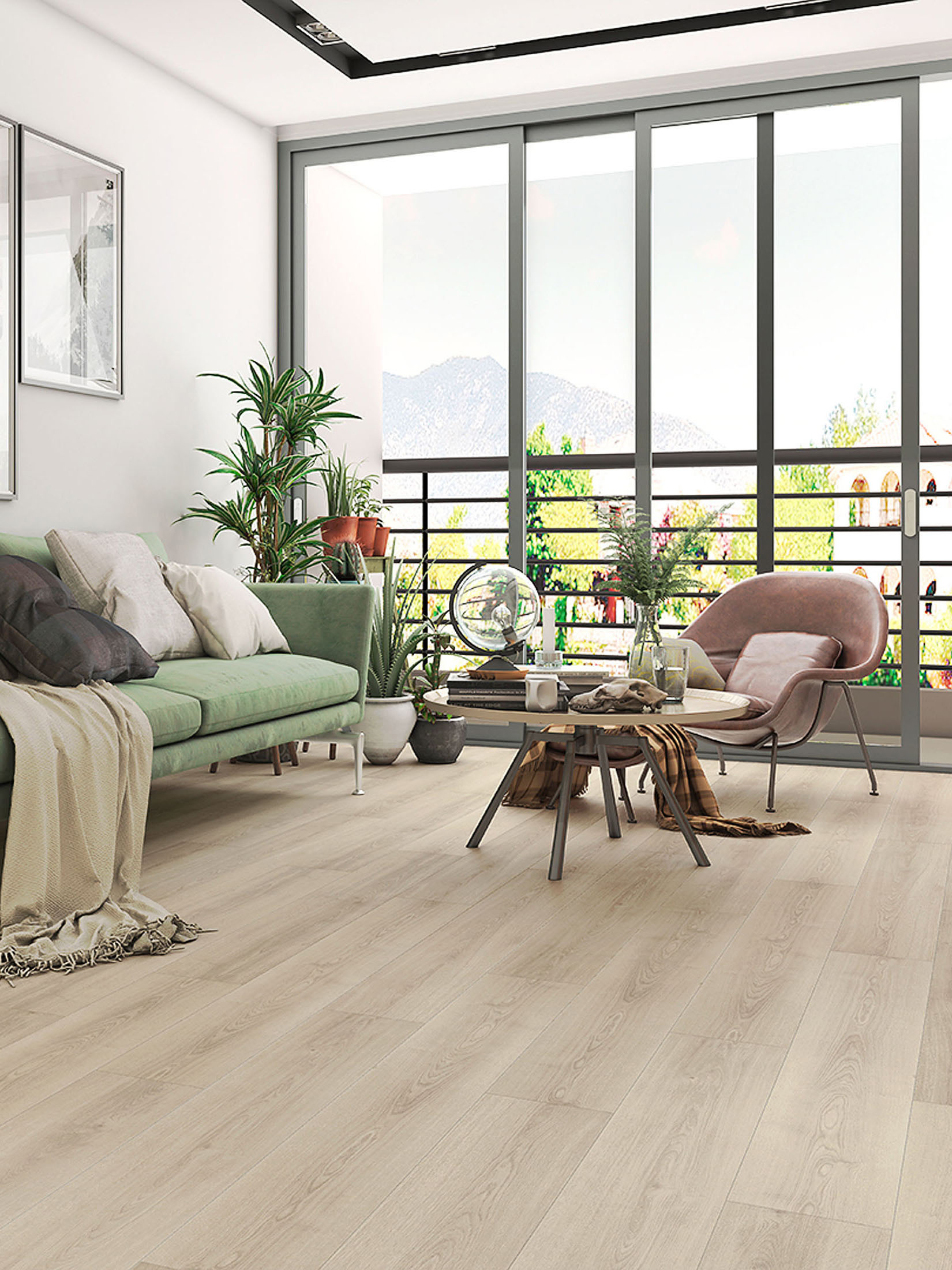 Cottage Klick-Laminat, Grey Light Oak 65382