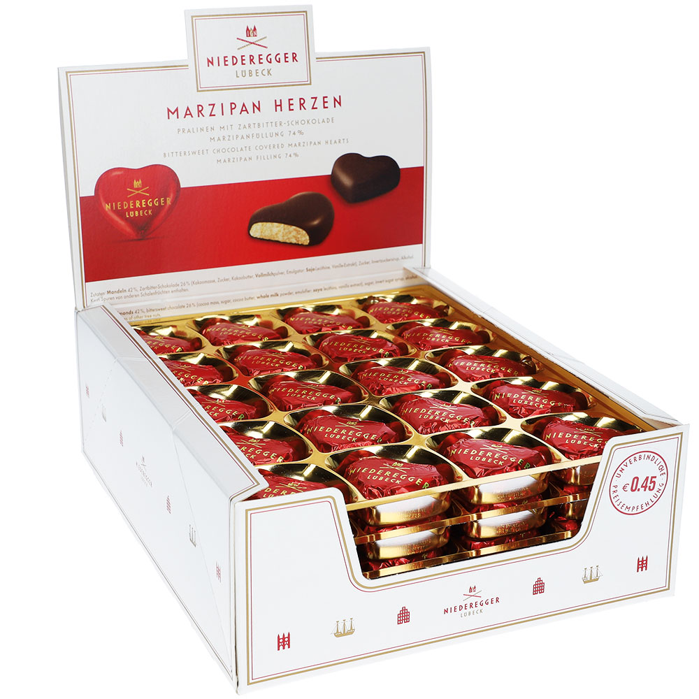Niederegger Marzipan Herzen 80x12,5g