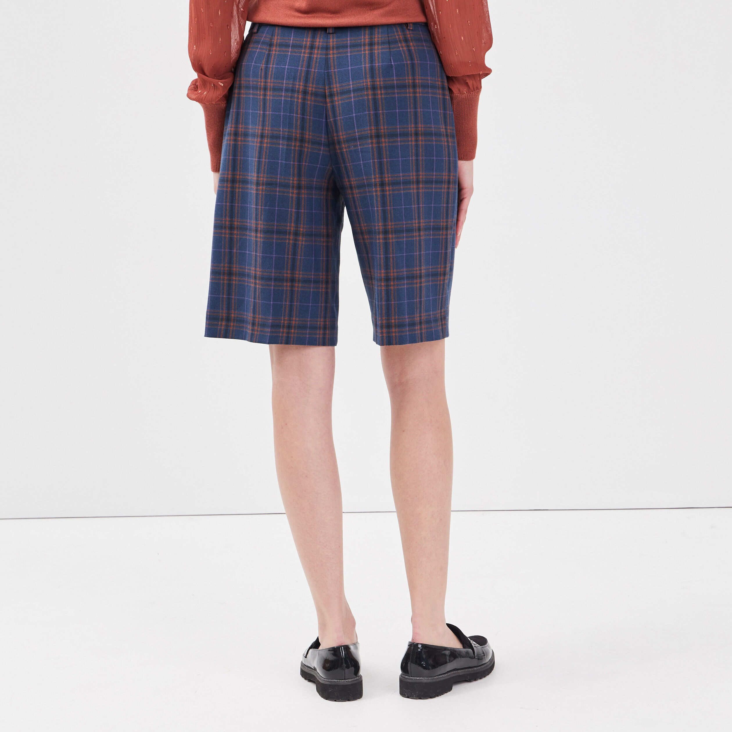 Bermuda droit bleu clair femme | Cache Cache