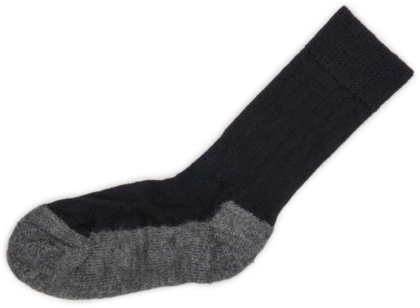 Hirsch Natur ~ Trekking-Socke ~ schwarz/anthrazit