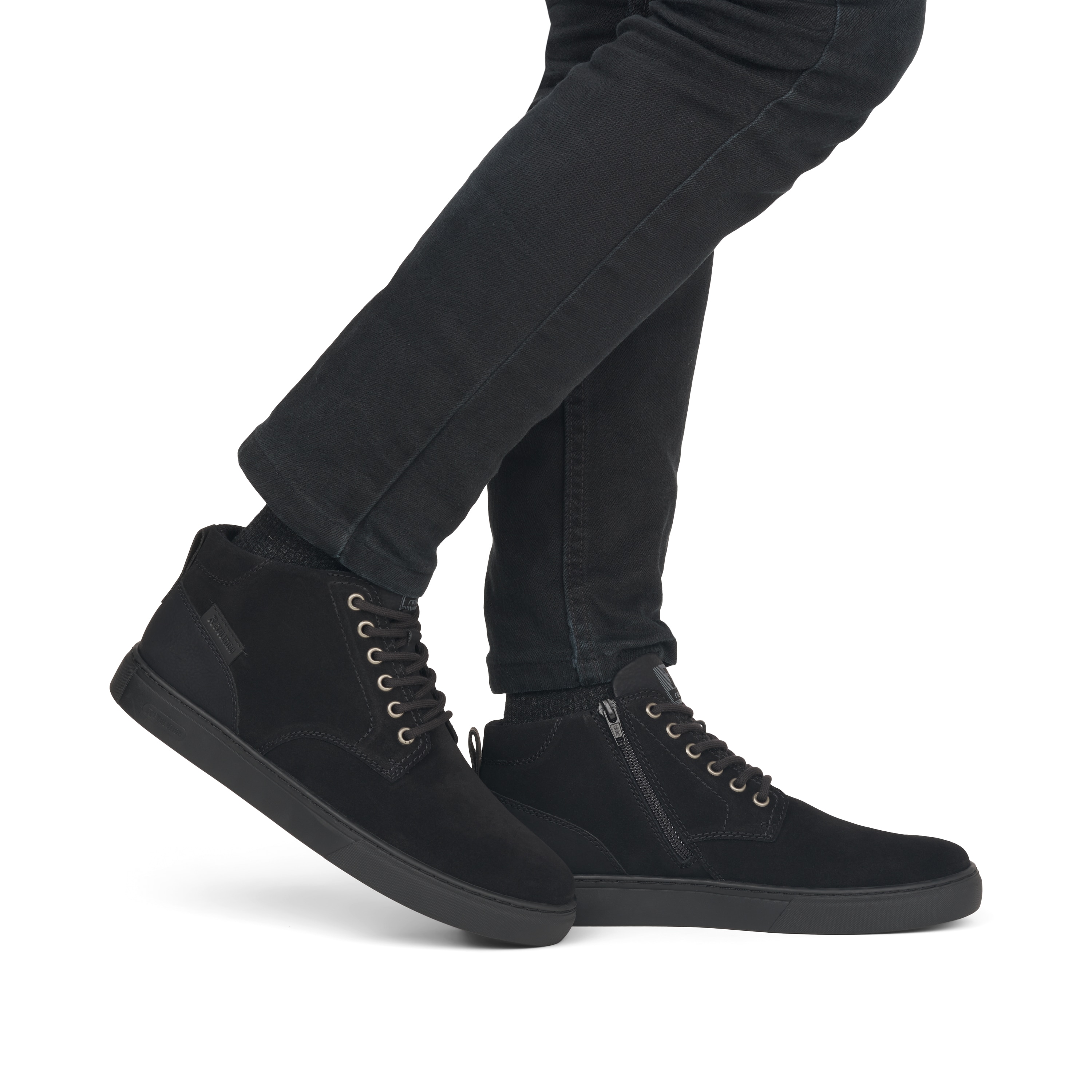 Rieker Herren Sneaker High steel black