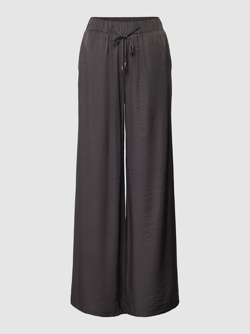 Stoffhose mit elastischem Bund in anthrazit