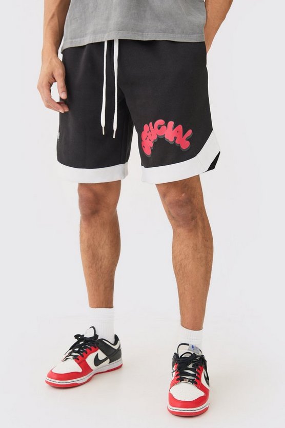Official Basketball-Shorts mit Schnür-Detail