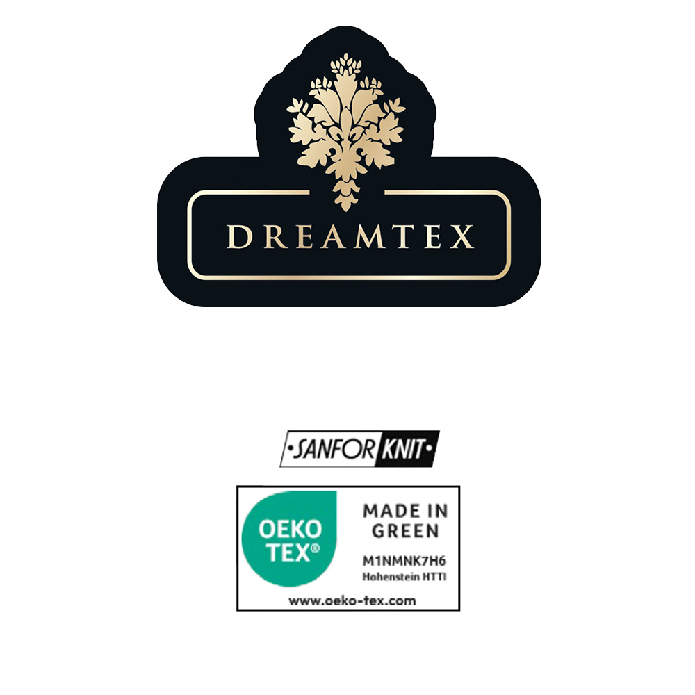 Dreamtex Jersey Spannbetttuch - ca. 90 - 100 x 200 cm, Offwhite, 2er-Set