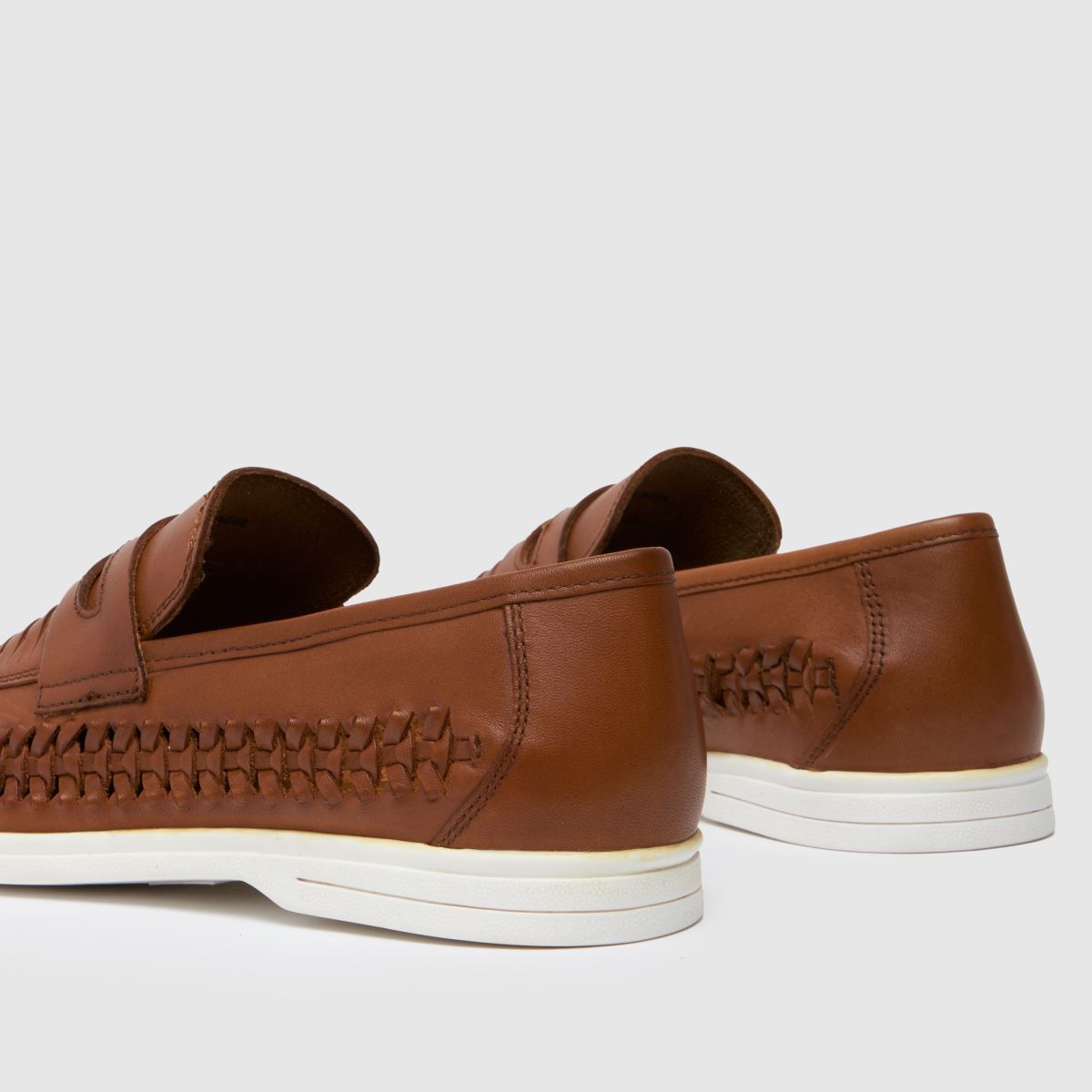 Schuh Rees szőtt mokaszincipő barna színben