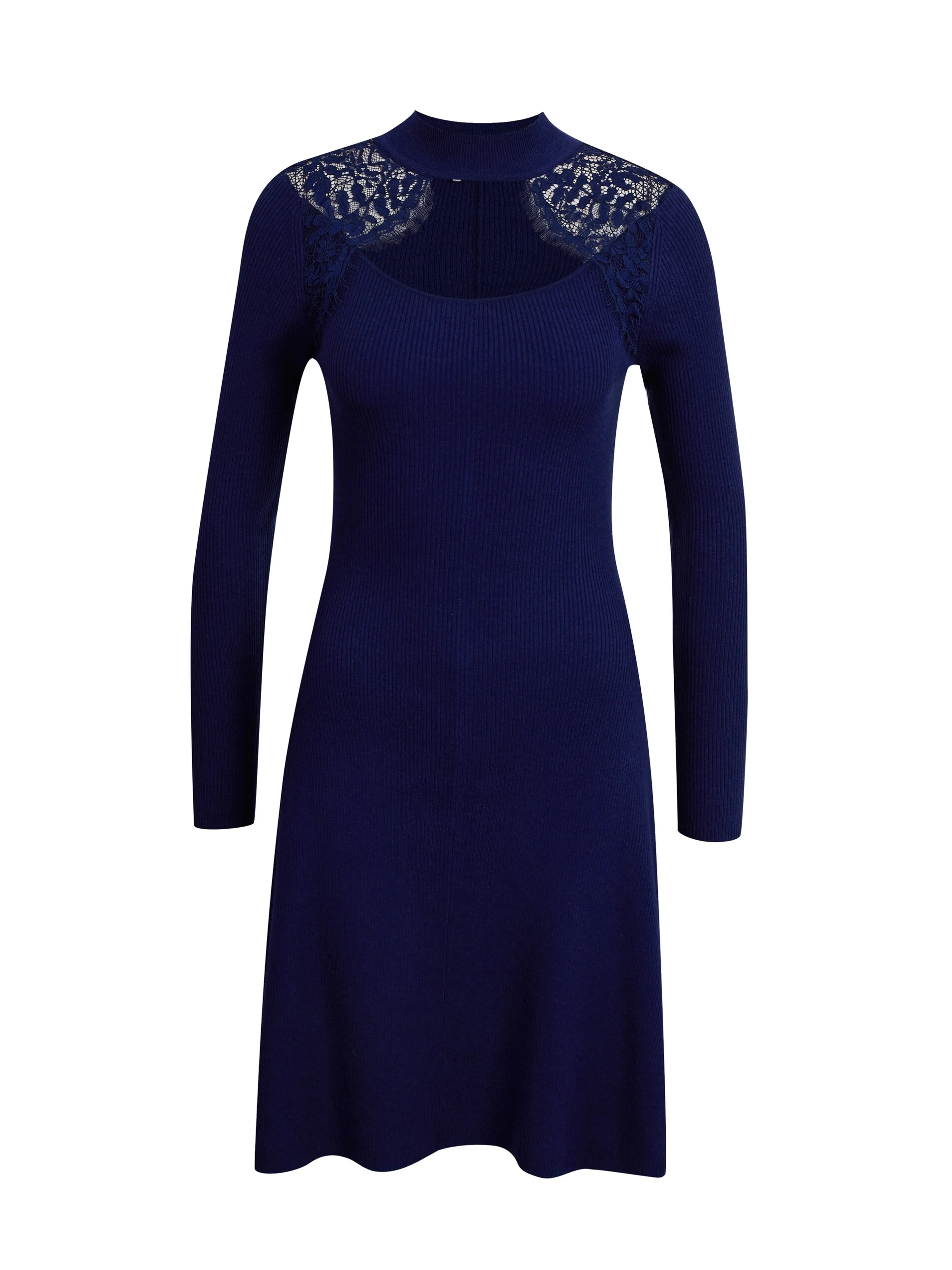 Dunkelblaues Damenstrickkleid ORSAY