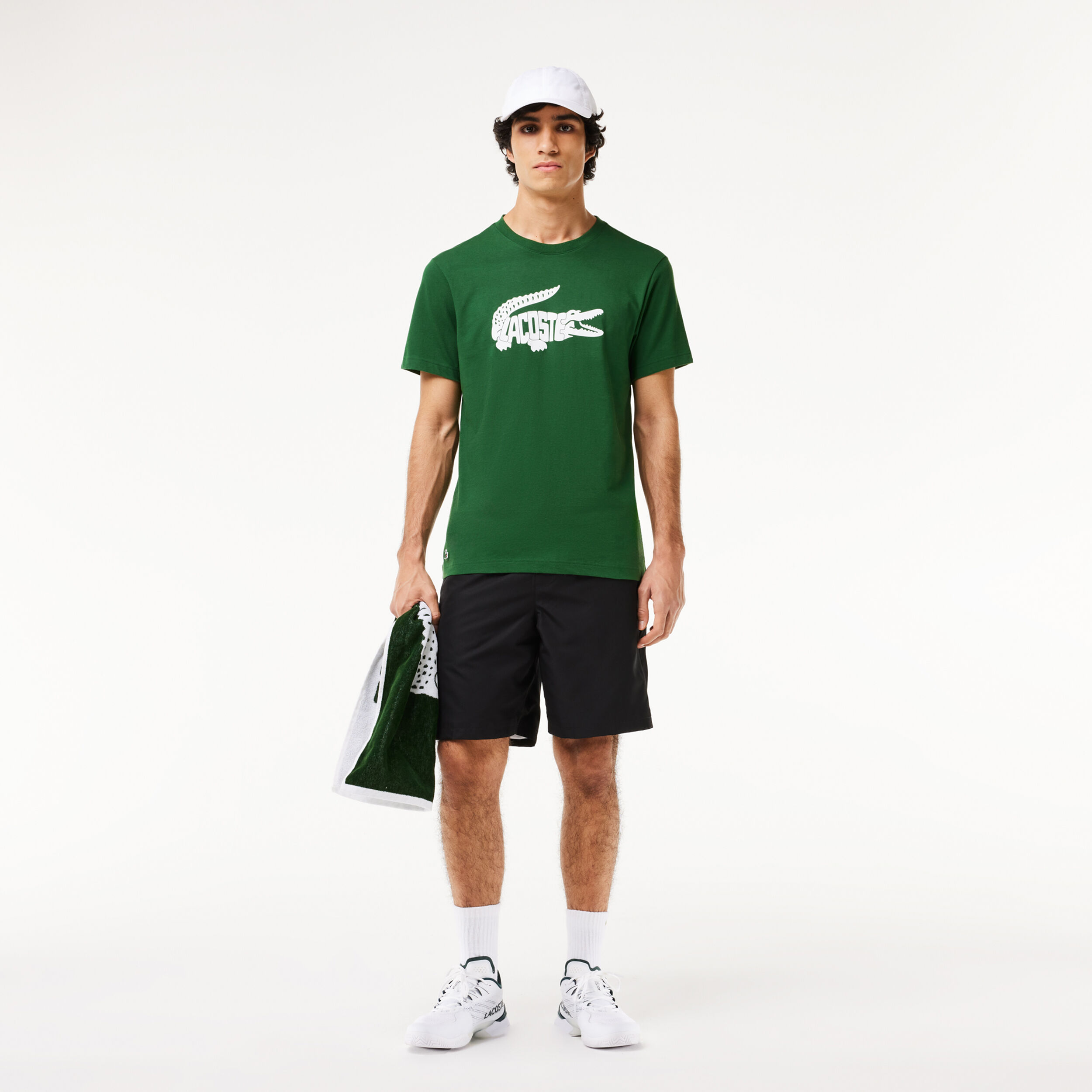 T-Shirt Herren - Grün, Weiß