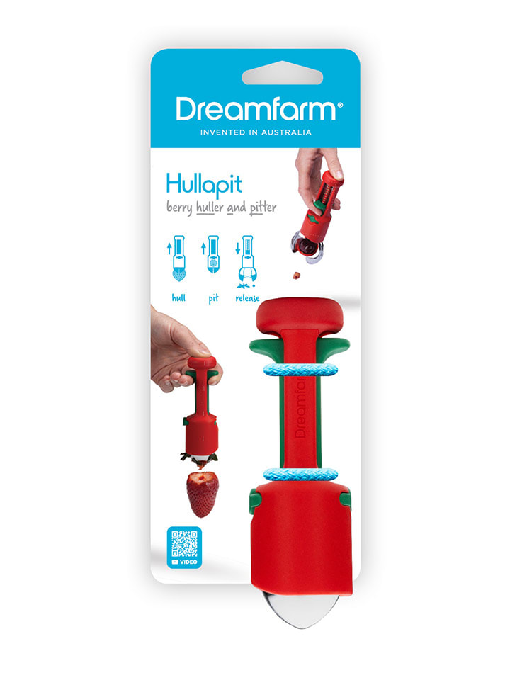 Dreamfarm Erdbeerstrunkentferner ''Hullapit'' in Rot - (H)12,5 x Ø 4,5 cm günstig kaufen onesize