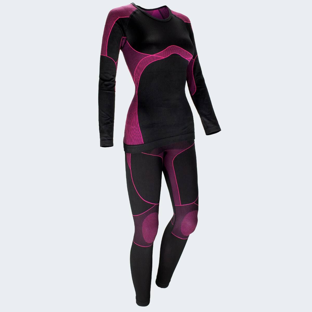 Black Snake Pink Damen Funktionsunterwäsche Set