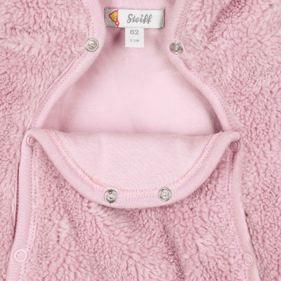 Einteiler Fleece, rosa für Mädchen