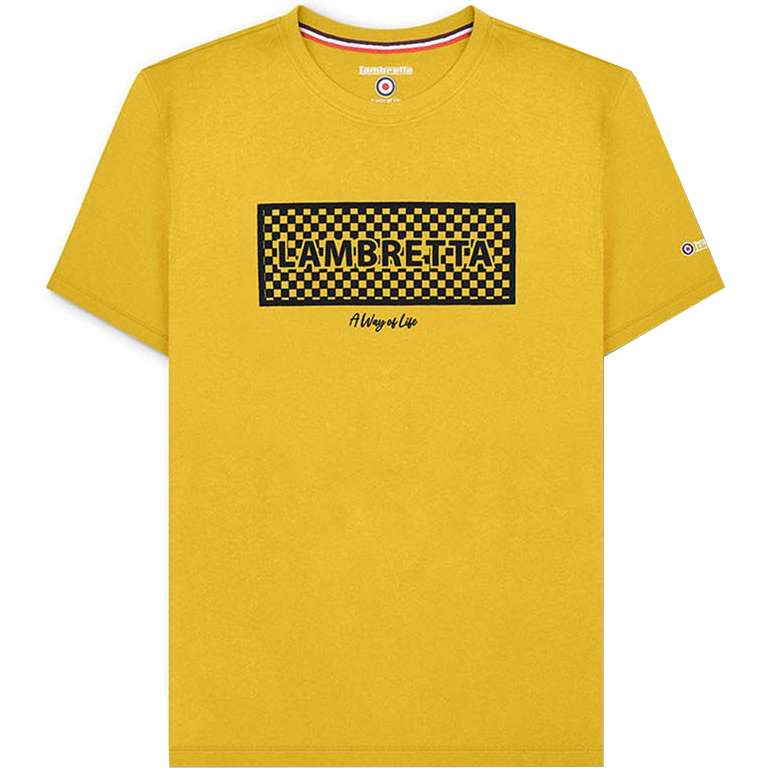 Lambretta Checker Box Herren T-Shirt SS1002-PASSION