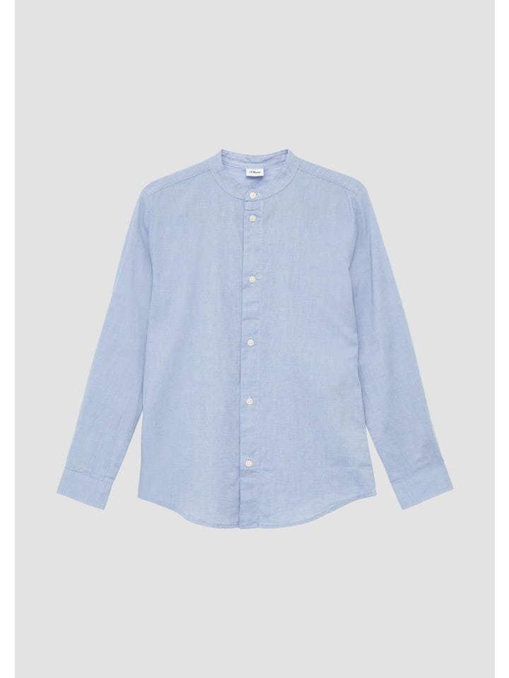 s.Oliver Hemd langarm in Blau günstig kaufen