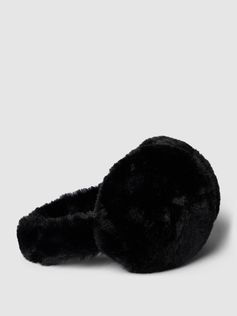 Ohrenwärmer mit Kunstpelz Modell 'EAR WARMER' in schwarz