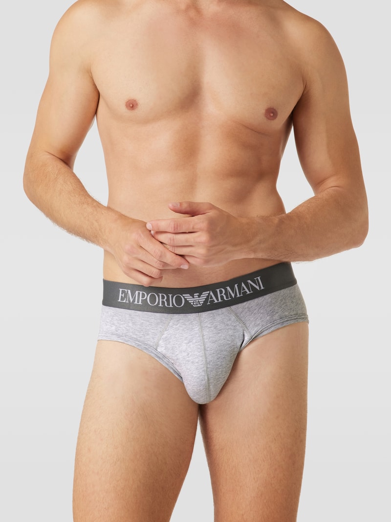Slip mit Stretch-Anteil in anthrazit meliert