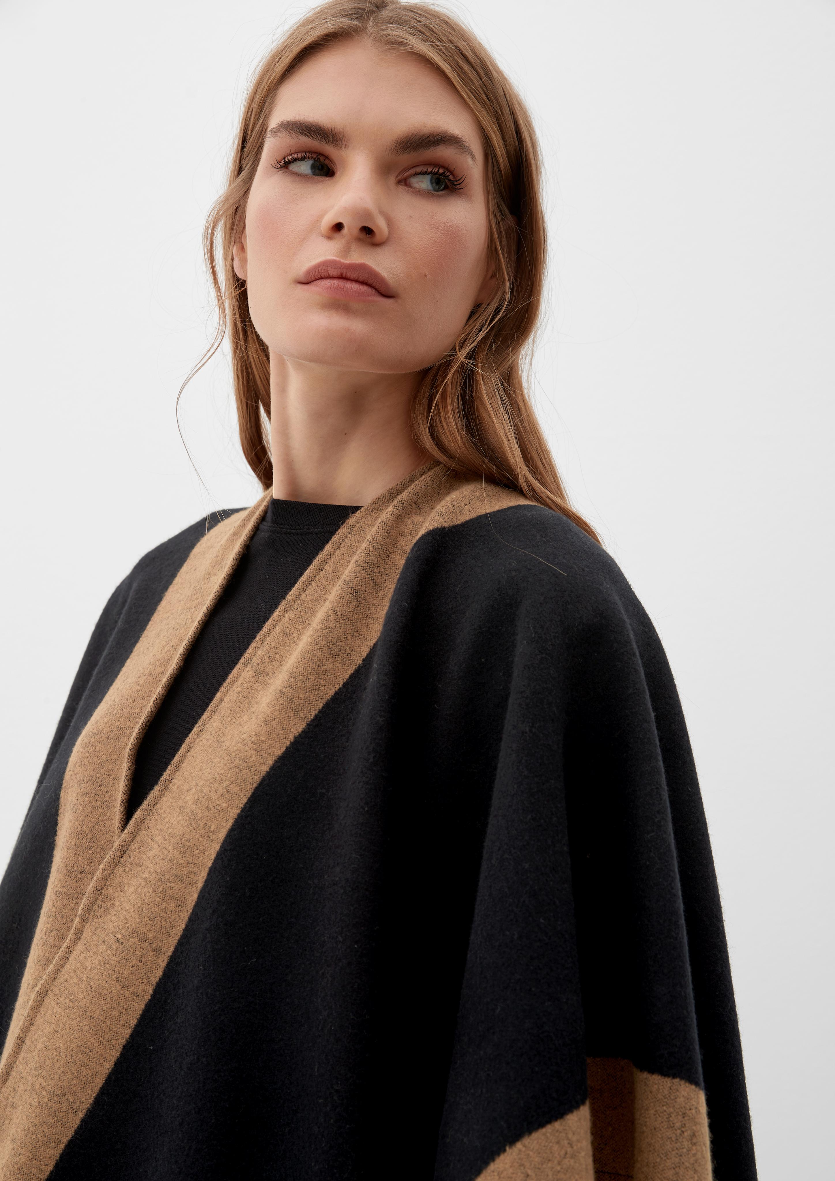 Poncho aus Viskosemix  2122268-9999