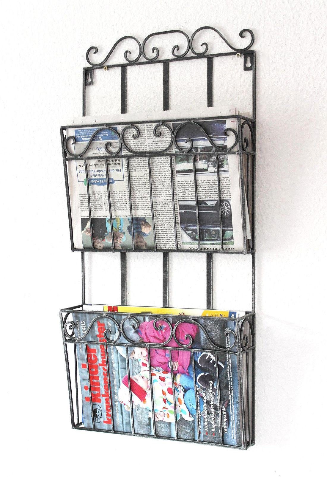DanDiBo Zeitungsständer Wandregal Zeitungsständer Magazinhalter Küchenregal Zeitungshalter
