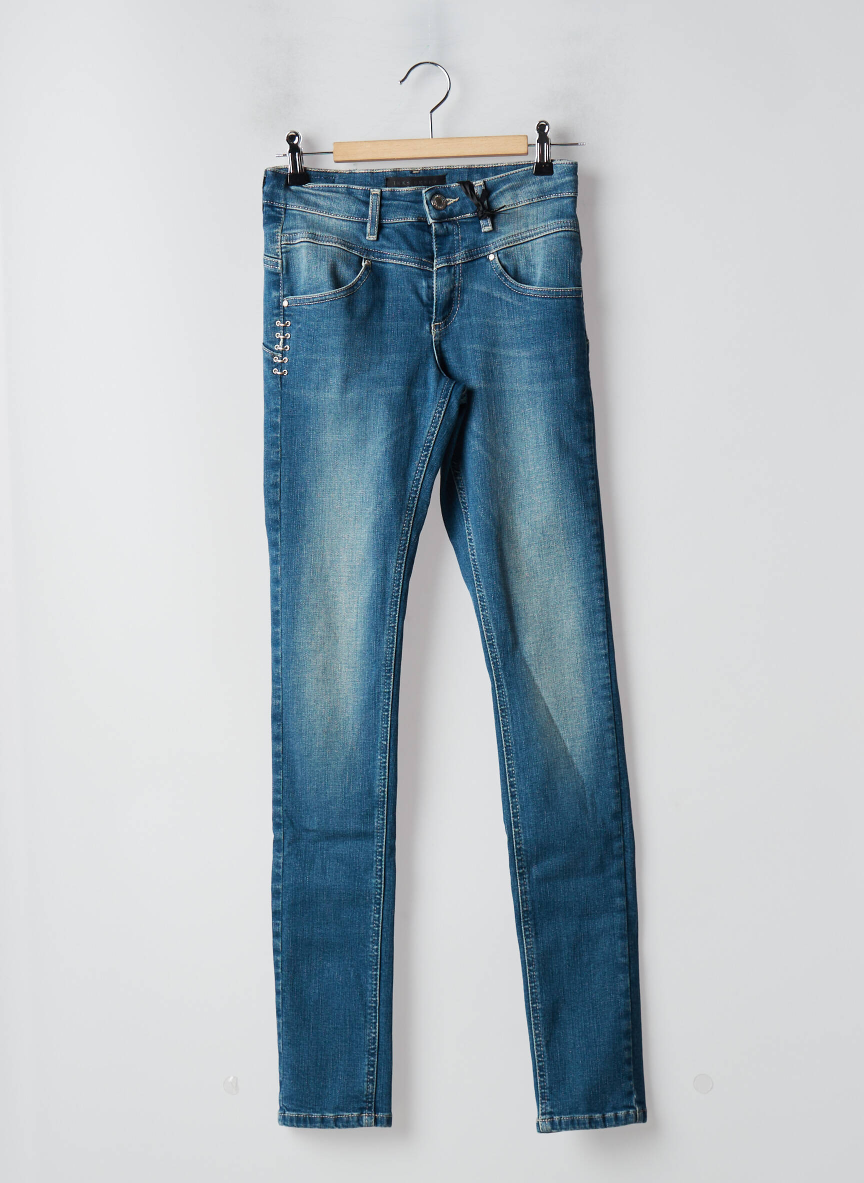 Ikks Jeans Coupe Slim Femme couleur bleu