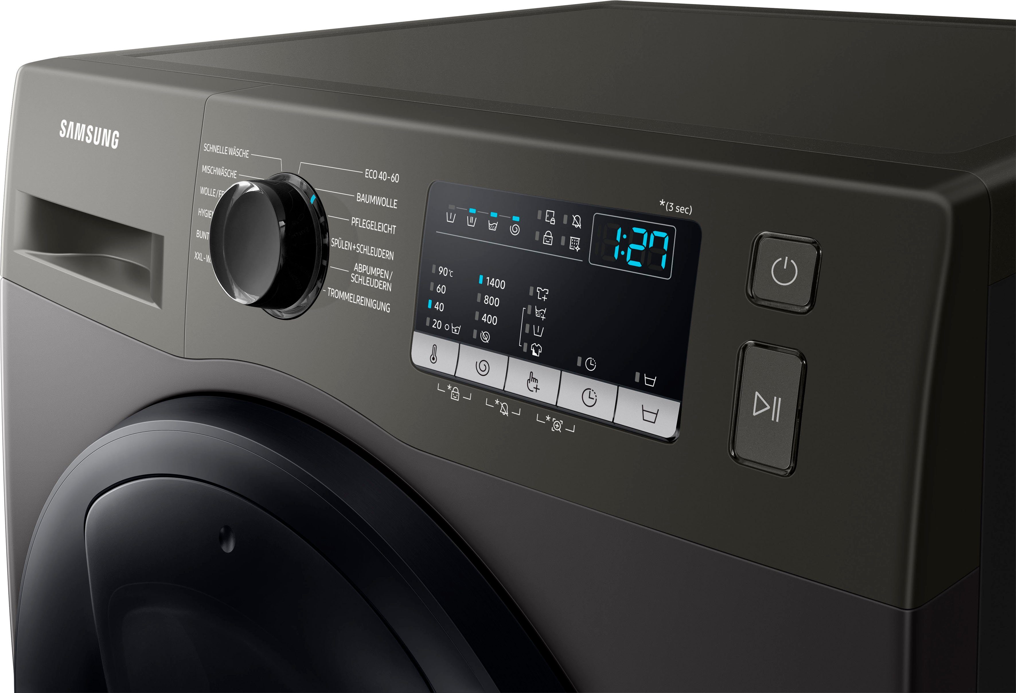 Samsung Waschmaschine WW4500T INOX WW7ET4543AX, 7 kg, 1400 U/min, AddWash™