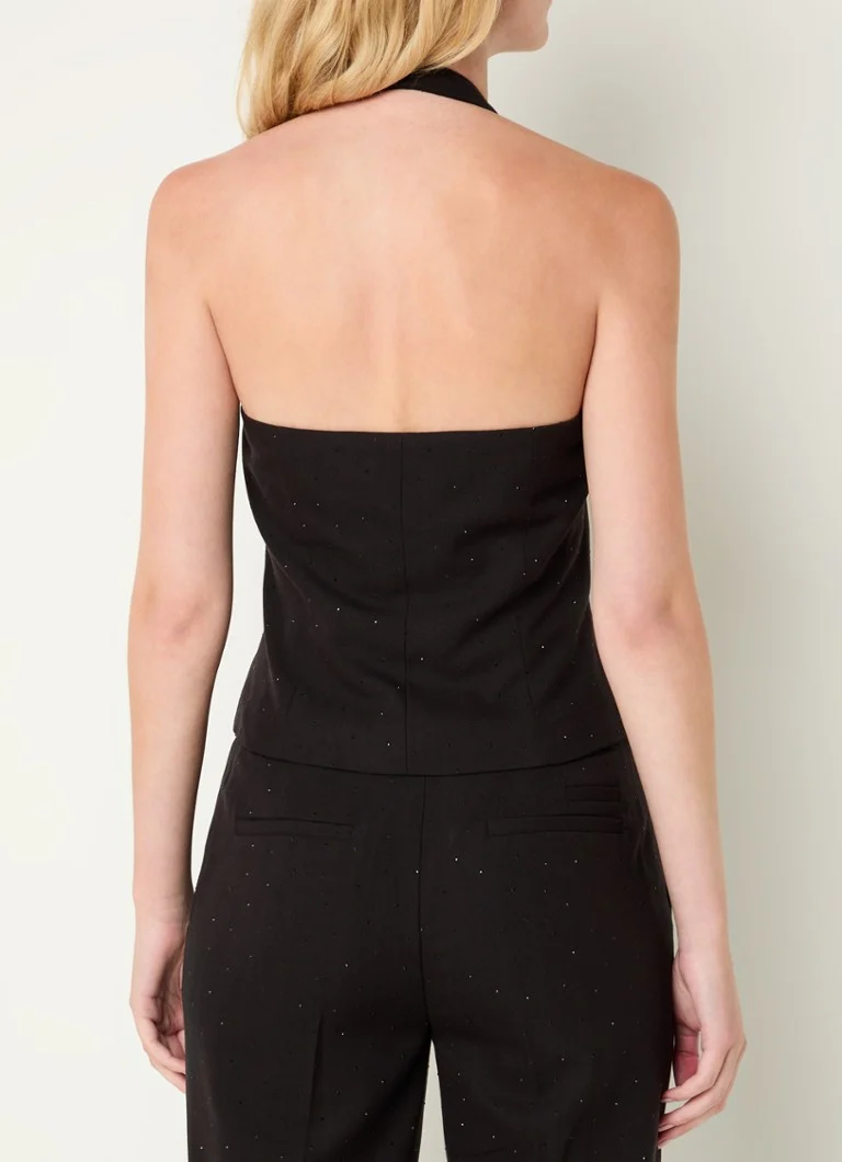Bruuns Bazaar Belia halter top with rhinestones