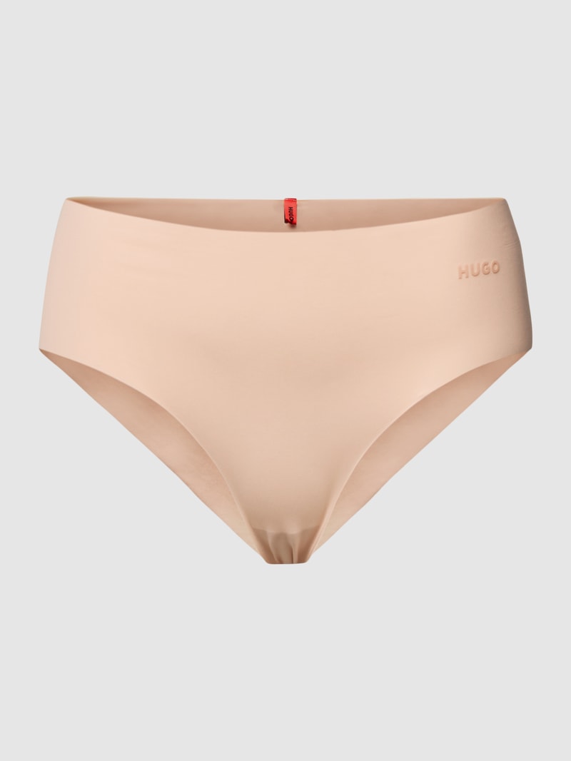 Slip mit Label-Detail Modell 'LASER' in beige