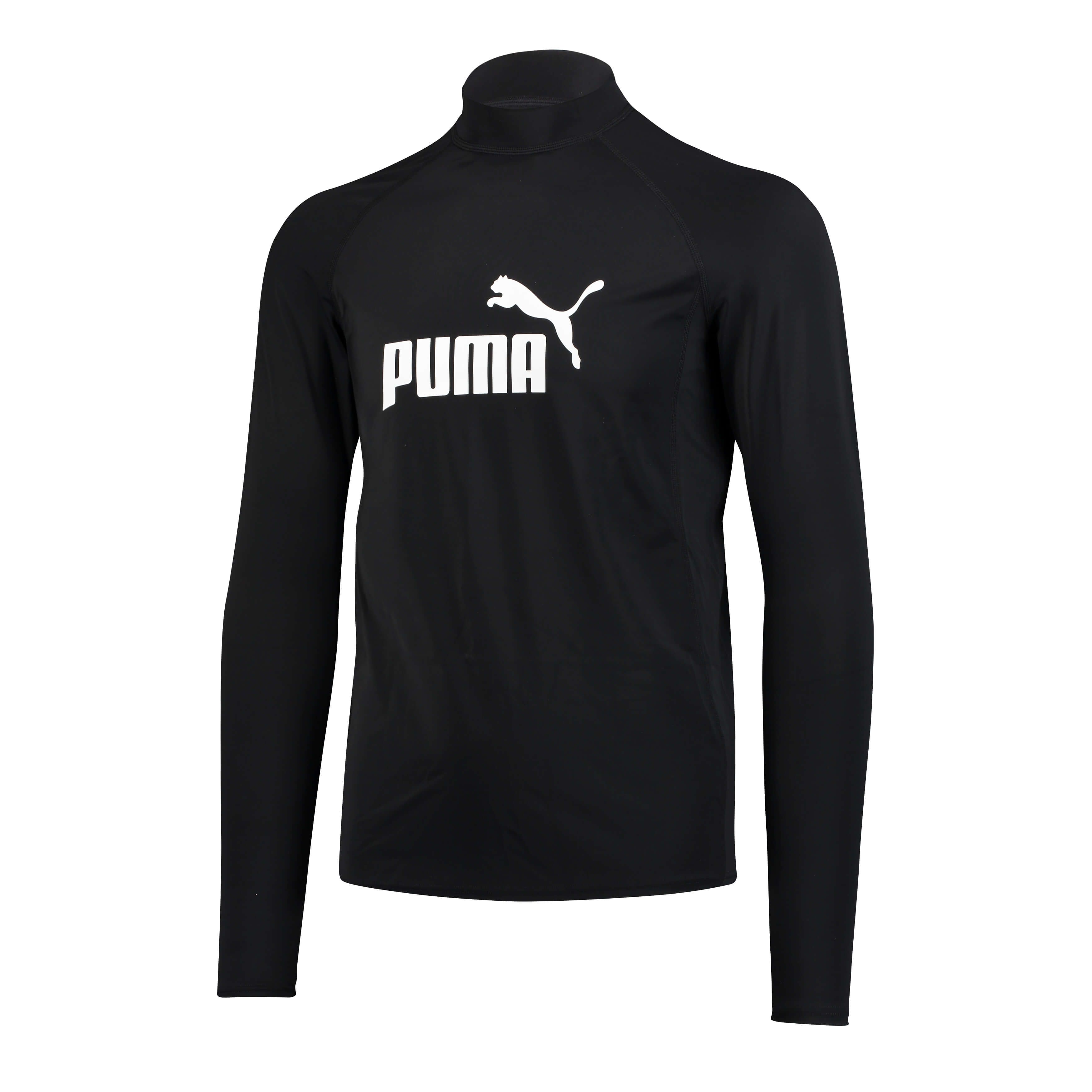 PUMA schwarze Herren Langarm-Rashguard