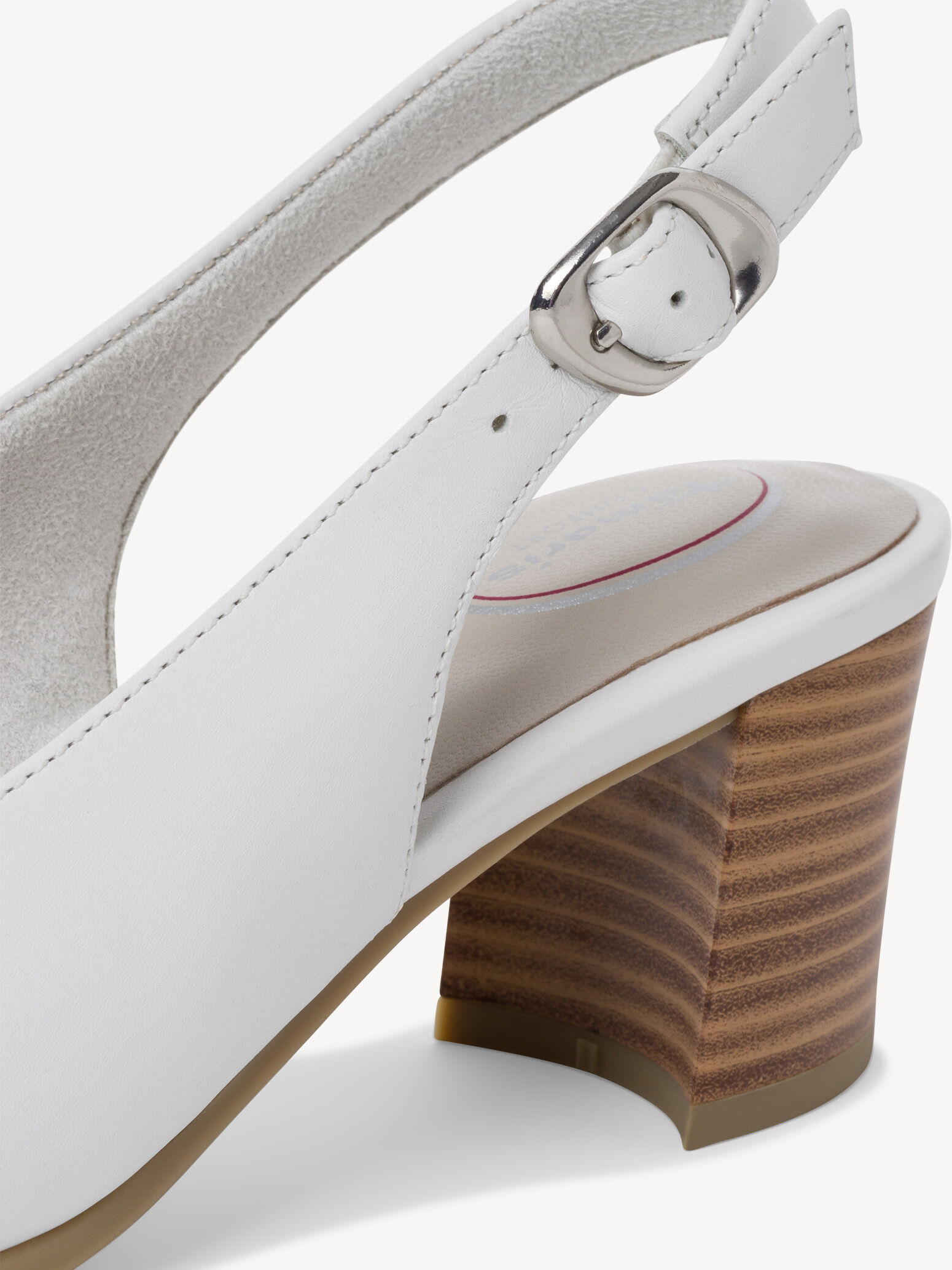 Escarpin en cuir - blanc