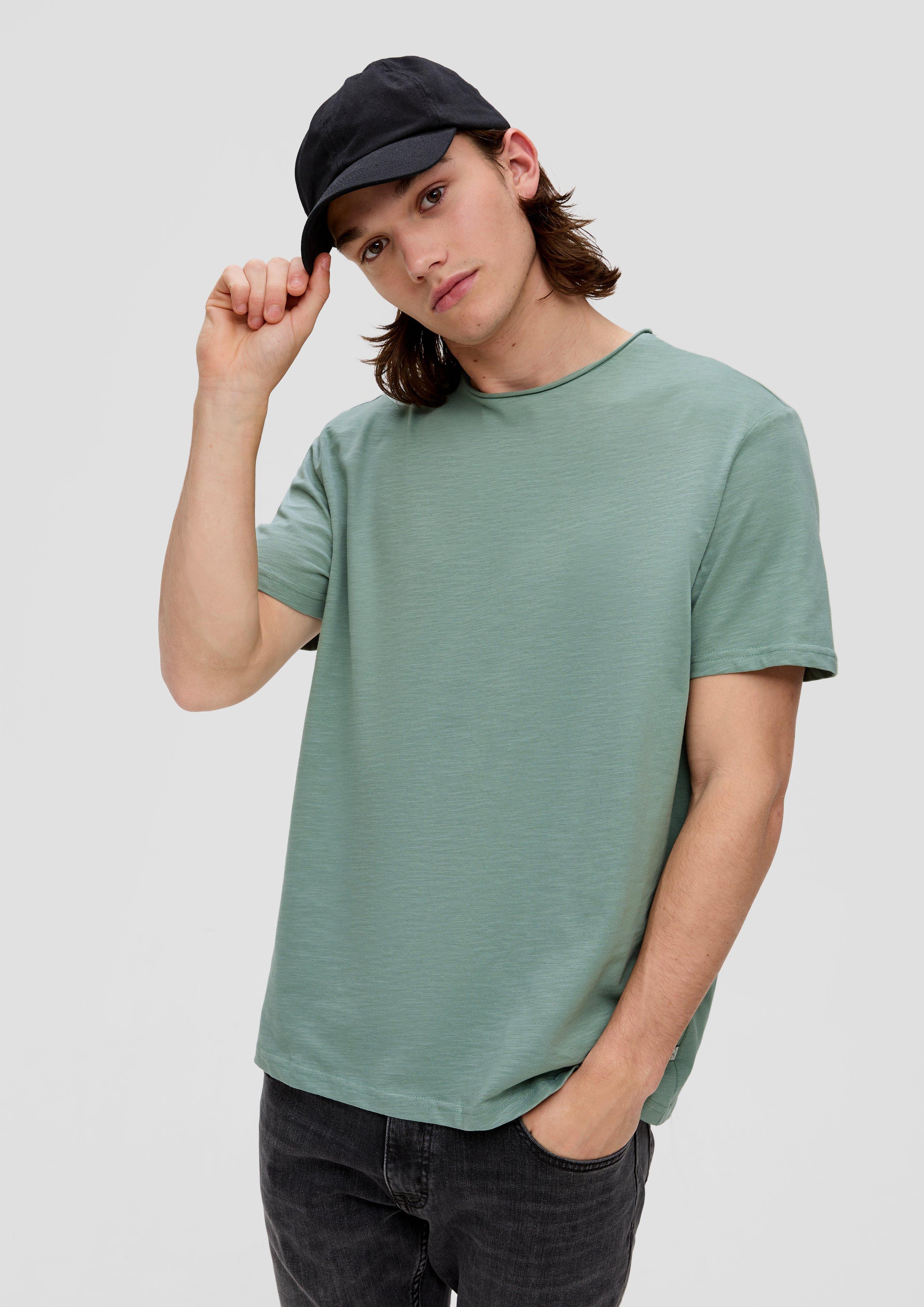 Baumwollshirt mit Flammgarn-Struktur  2141633-7238
