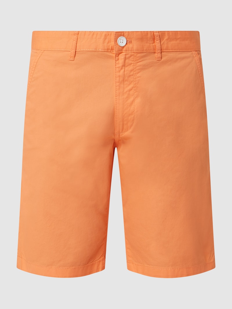 Chino-Shorts aus Baumwolle in koralle