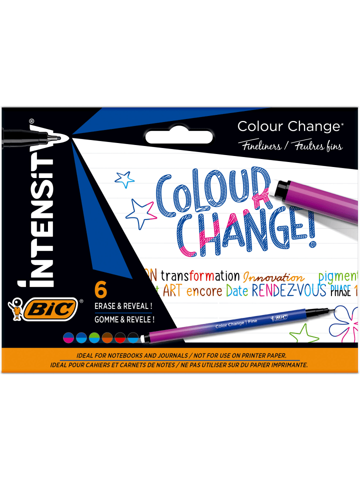 Bic Intensity Colour Change m. Farbwechseltechnologie – versch. Farben, 6er Pack günstig kaufen onesize